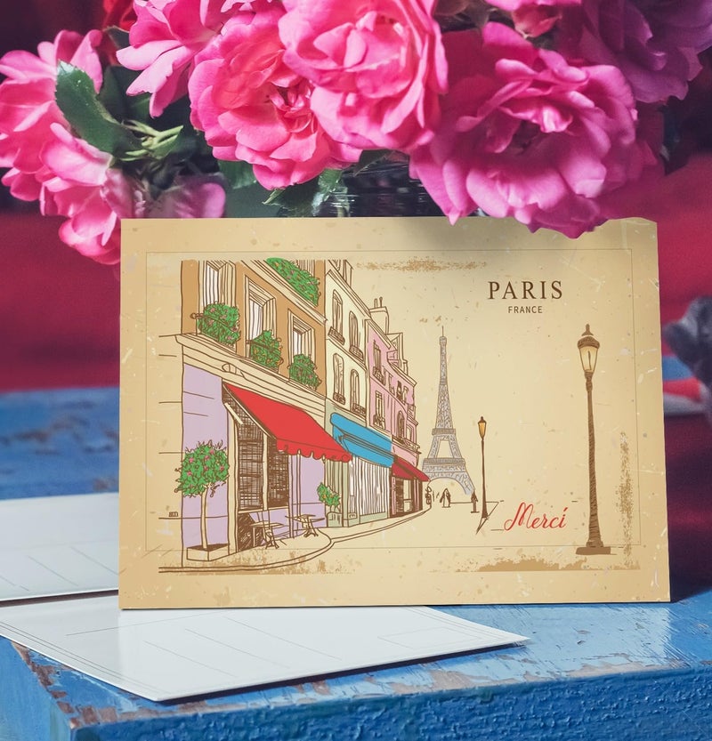 Stonehouse Collection | Assorted Paris, France Note Cards | Parisian Note Cards | French Cards (Assorted) - Image 5